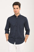 The Navy Micro-Dot Shirt