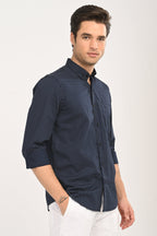 The Navy Micro-Dot Shirt