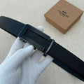 Signature Plaque Buckle Reversible Belt